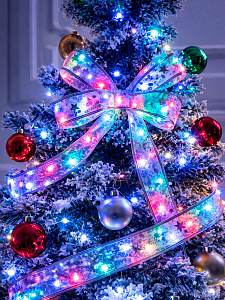 Гирлянда лента интерьерная на батарейках 5м Огонёк OG-LDG20 Разноцветная